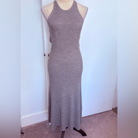 T Alexander Wang merino wool ribbed sweater dress - Picture 1 of 10